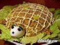 Фото Вкусненький салат с курицей «Черепаха»